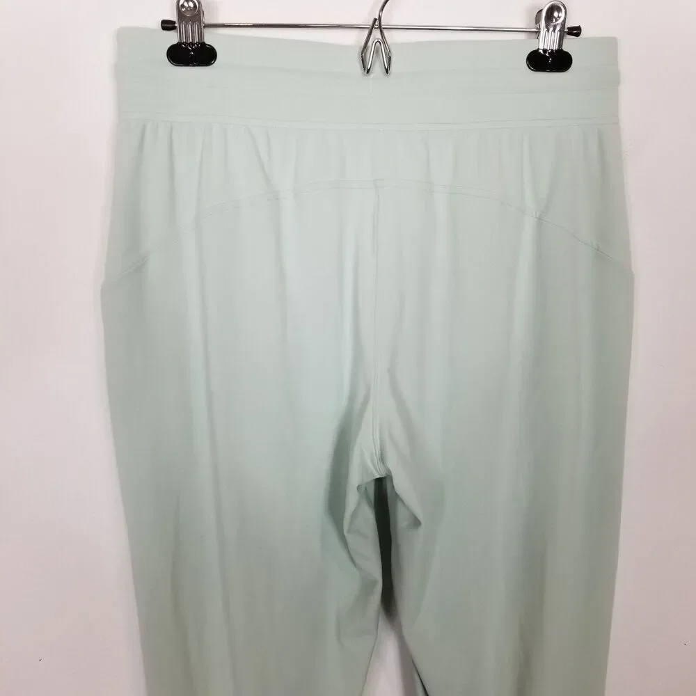 Lululemon Women Ready To Rulu Jogger Pants Sz 10 Green High Rise‎ Pockets